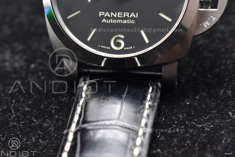on Black Black Dial  Best Leather Strap VSF P.9010 PAM1312 1:1 Edition 0505